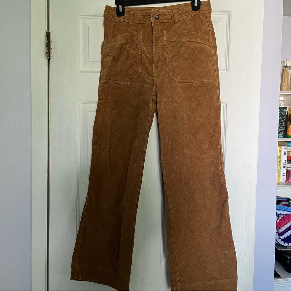 Patagonia Women's Wide-Leg Cord Pants Size 6 Color Nest Brown